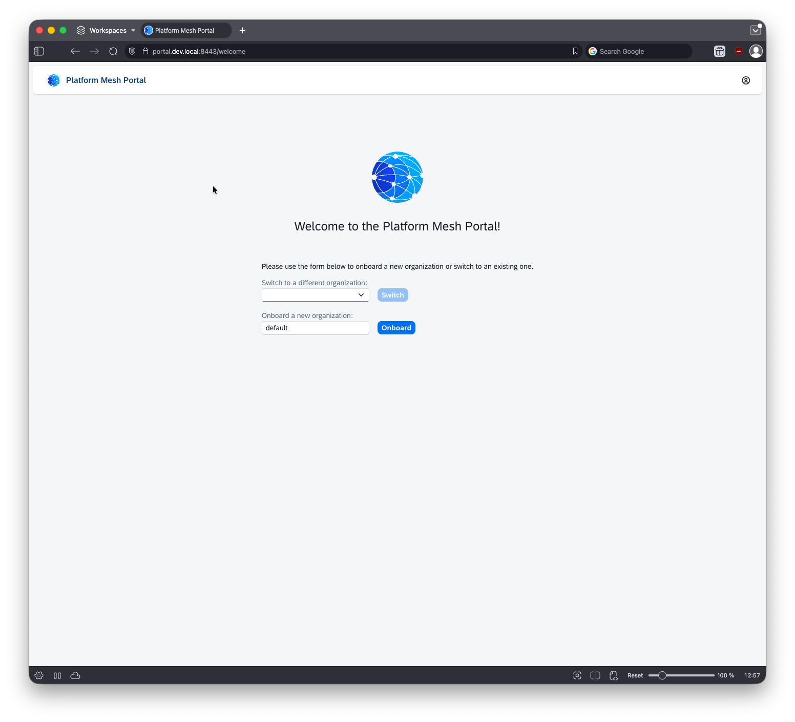 Platform Mesh Organisation